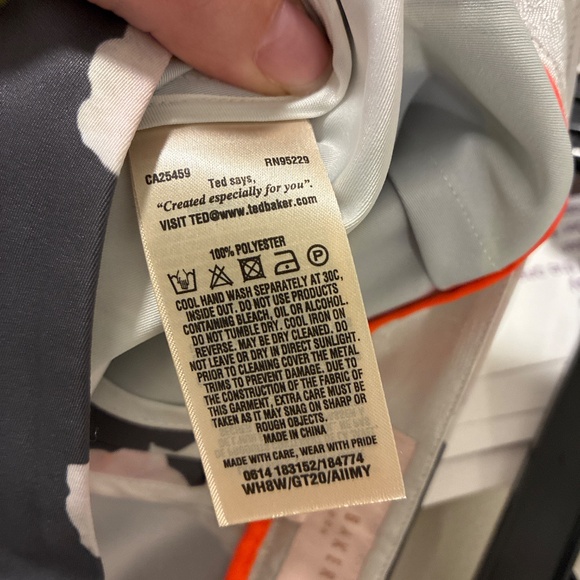 Ted Baker Flower Print Pants - Picture 5 of 5